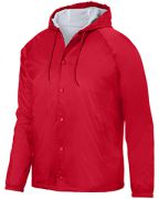 Augusta Adult Unisex Hooded Coach's Water Resistant Jacket